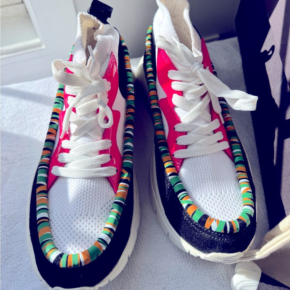 Valentino unisex sock runner multi trim sneakers size 41